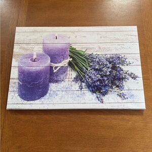Lavender Scented Candle Canvas Art